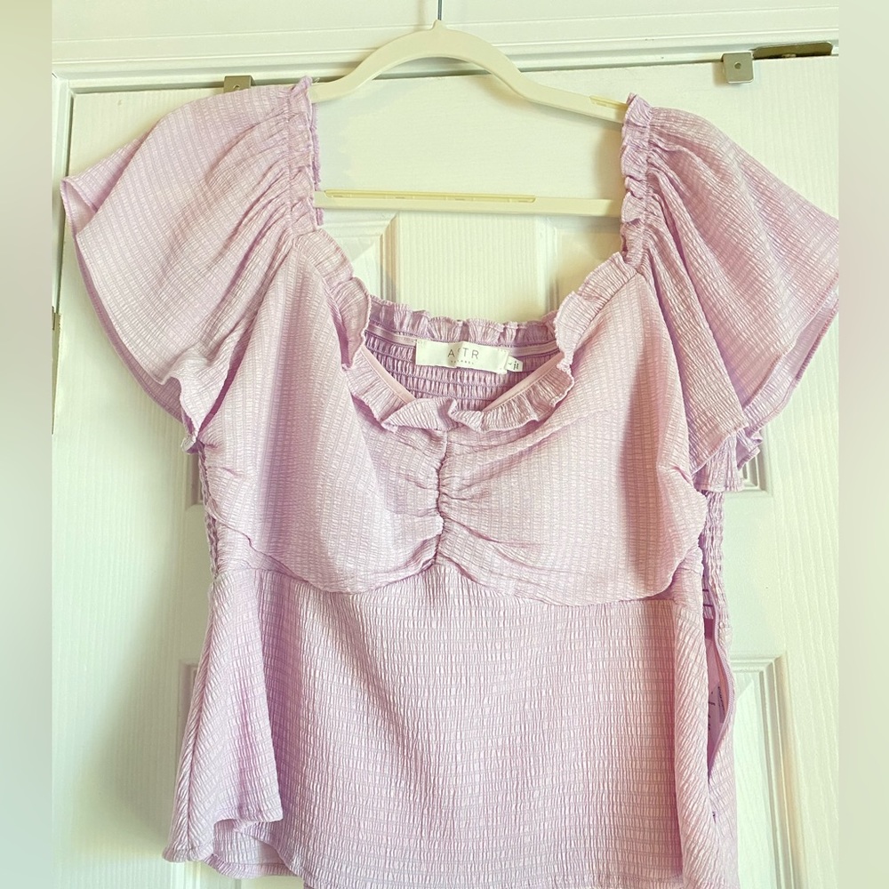 Lavender blouse from Nordstroms